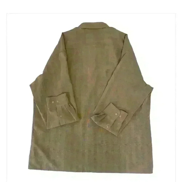 Pierre Cardin Men's 2XL Tan/Black Long Sleeve Button-Up Shirt Casual - Picture 2 of 3